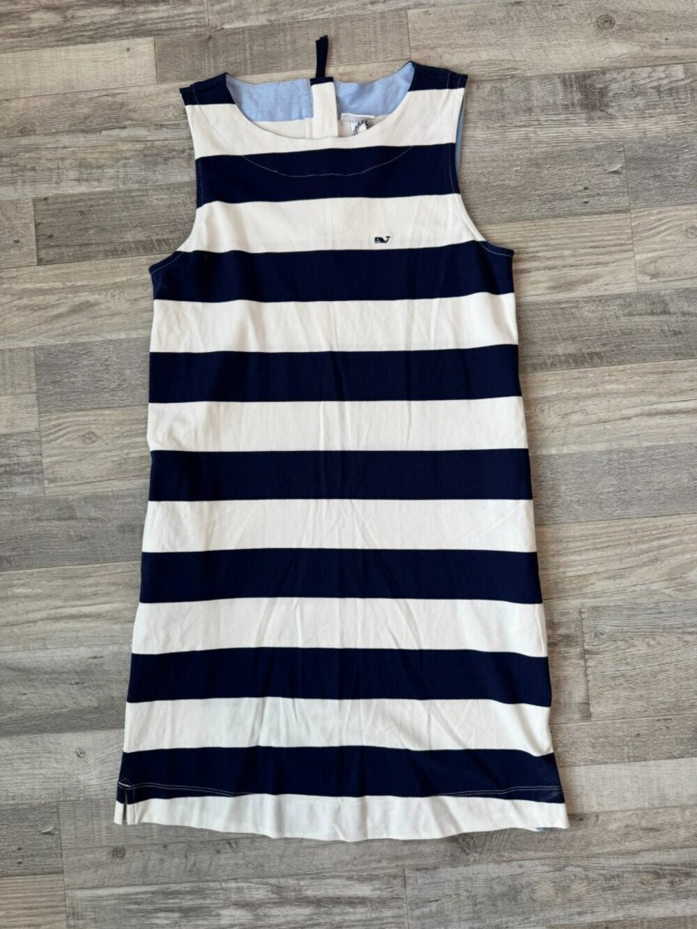 Vineyard Vines x Target NWT Blue Stripe Sleeveless Knit Dress Size Small O36